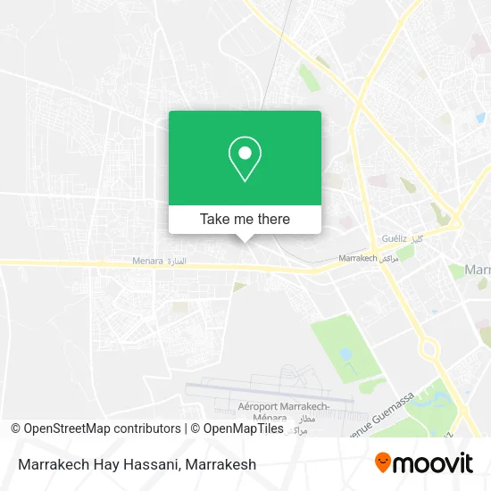 Marrakech Hay Hassani map
