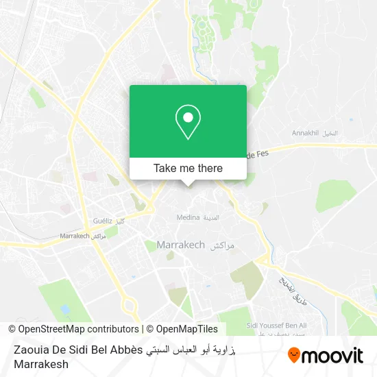 Zaouia De Sidi Bel Abbès زاوية أبو العباس السبتي map