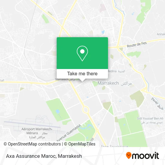 Axa Assurance Maroc map