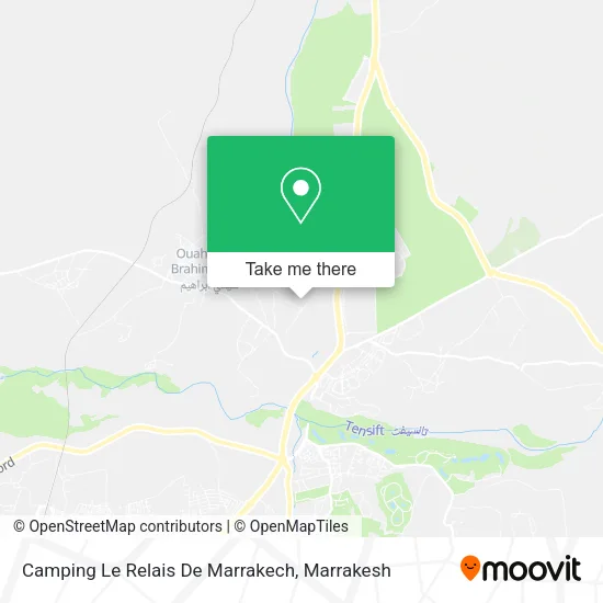 Camping Le Relais De Marrakech map