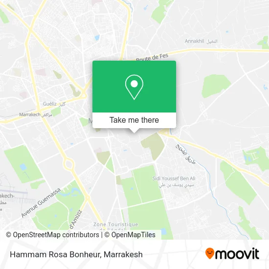 Hammam Rosa Bonheur map