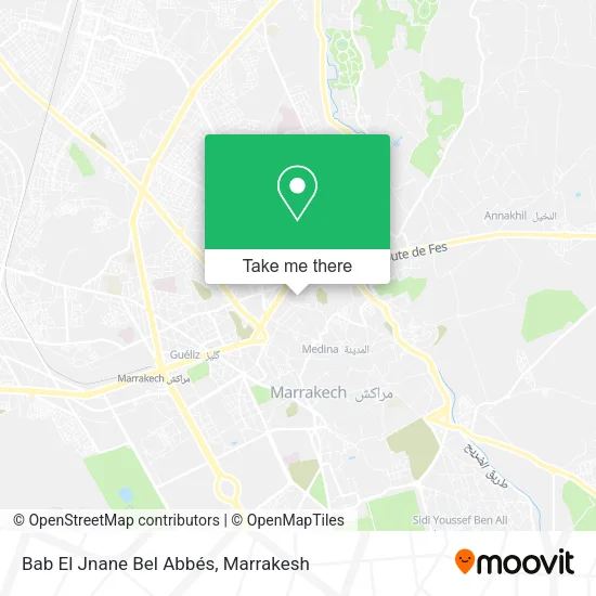 Bab El Jnane Bel Abbés map