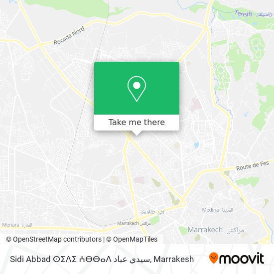Sidi Abbad ⵙⵉⴷⵉ ⵄⴱⴱⴰⴷ سيدي عباد map