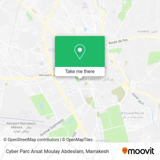 Cyber Parc Arsat Moulay Abdeslam map