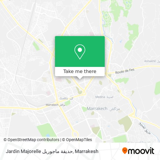 Jardin Majorelle حديقة ماجوريل map