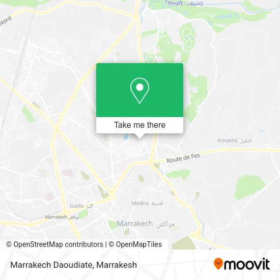 Marrakech Daoudiate map