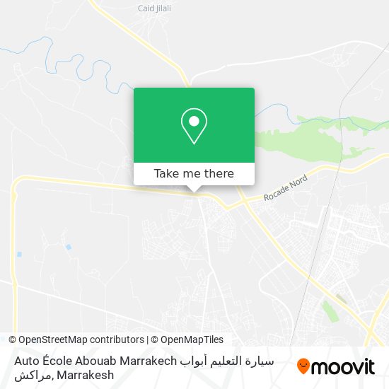 Auto École Abouab Marrakech سيارة التعليم أبواب مراكش map