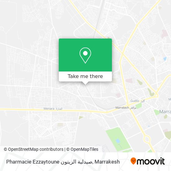 Pharmacie Ezzaytoune صيدلية الزيتون map