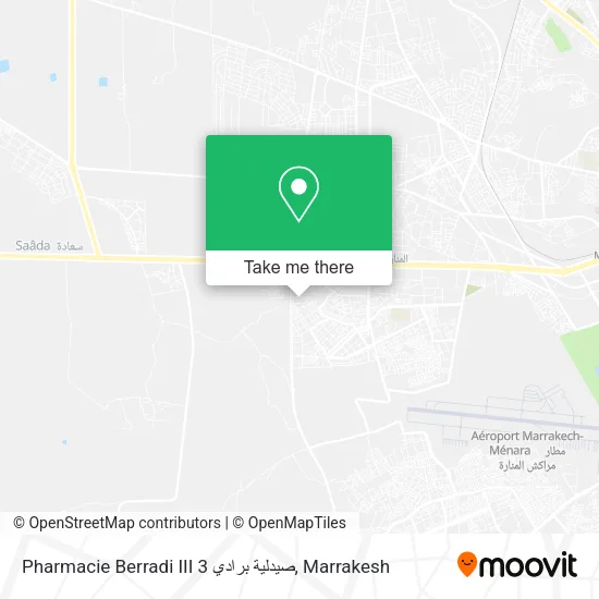 Pharmacie Berradi III صيدلية برادي 3 map