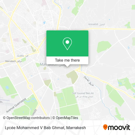 Lycée Mohammed V Bab Ghmat plan