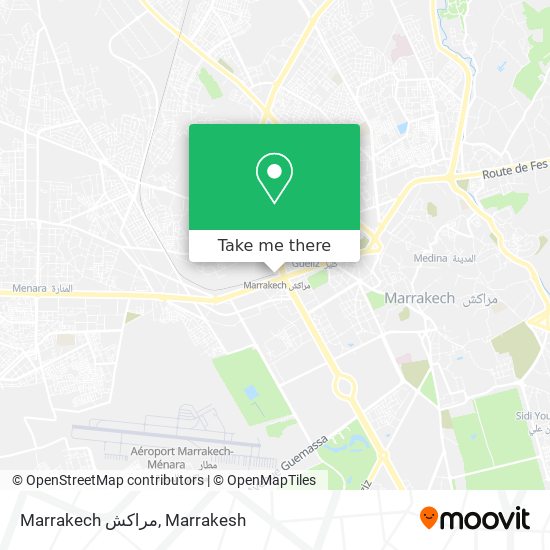 Marrakech مراكش map