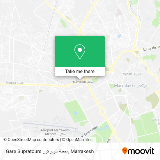Gare Supratours محطة سوبراتور plan