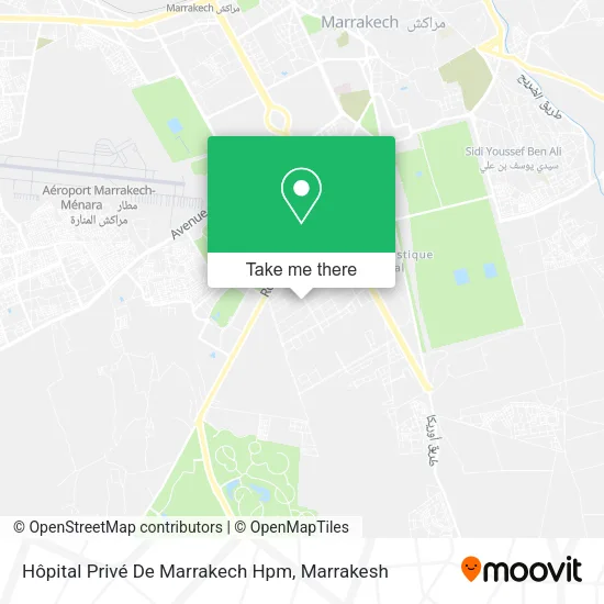 Hôpital Privé De Marrakech Hpm map