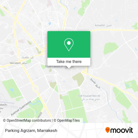 Parking Agrzam map