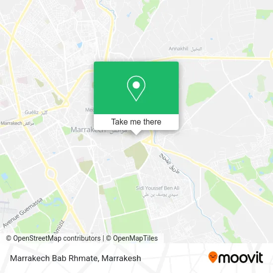 Marrakech Bab Rhmate map