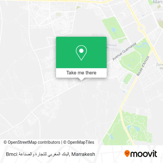 Bmci البنك المغربي للتجارة والصناعة map