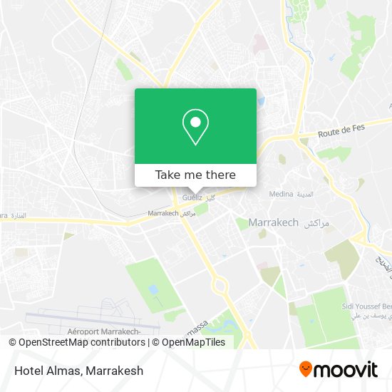 Hotel Almas map