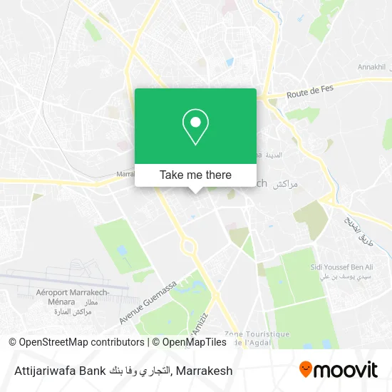 Attijariwafa Bank التجاري وفا بنك map