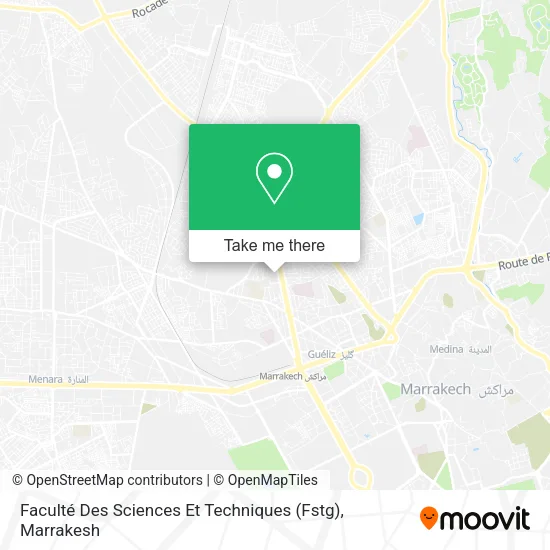 Faculté Des Sciences Et Techniques (Fstg) map