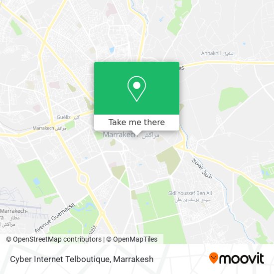 Cyber Internet Telboutique map