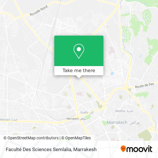 Faculté Des Sciences Semlalia map