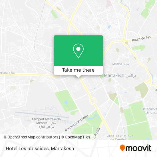 Hôtel Les Idrissides map