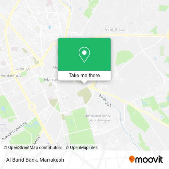 Al Barid Bank map