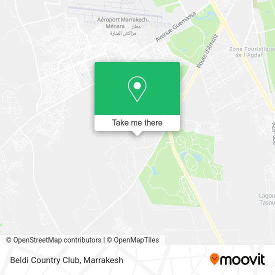 Beldi Country Club map