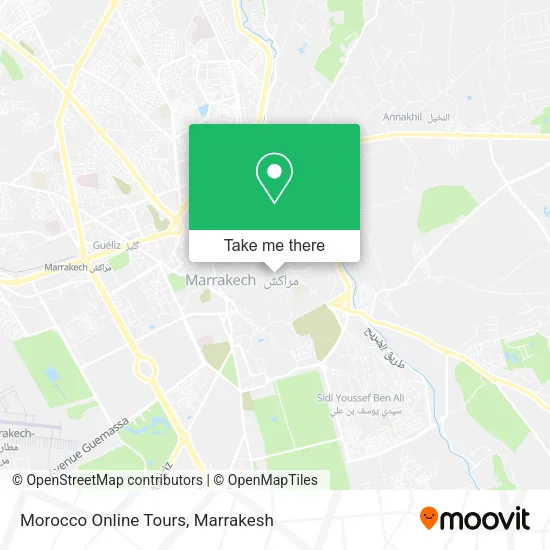 Morocco Online Tours map