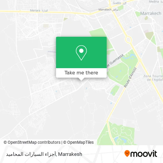 أجزاء السيارات المحاميد map