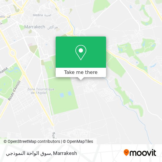 سوق الواحة النموذجي map