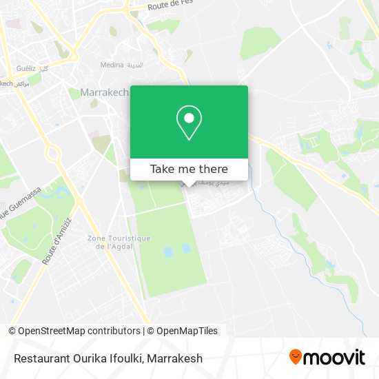 Restaurant Ourika Ifoulki map