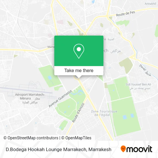 D.Bodega Hookah Lounge Marrakech map