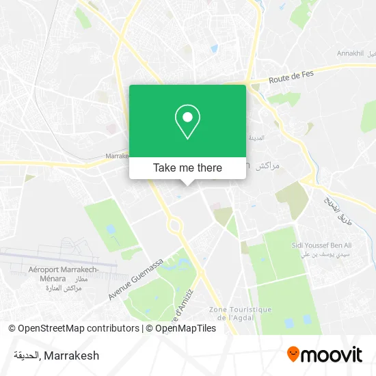 الحديقة map