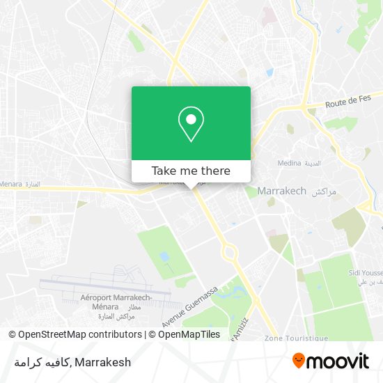 كافيه كرامة map