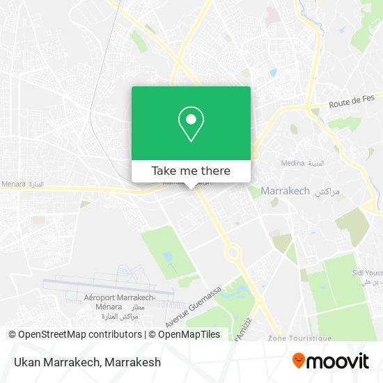 Ukan Marrakech map