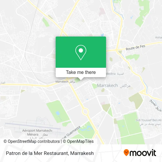 Patron de la Mer Restaurant map