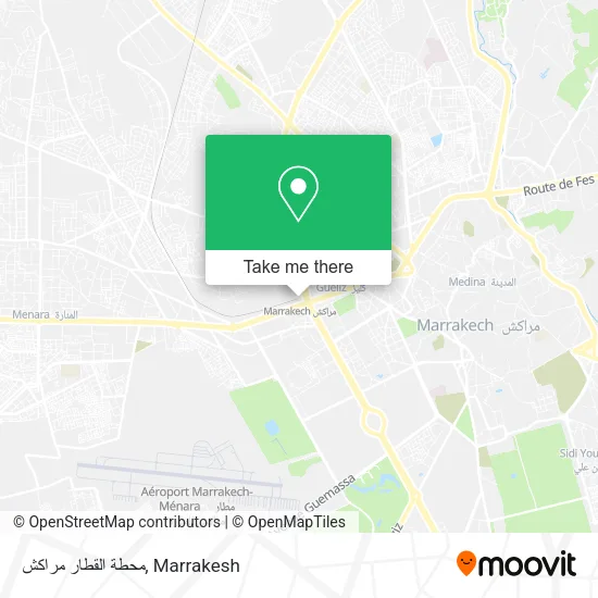 محطة القطار مراكش map