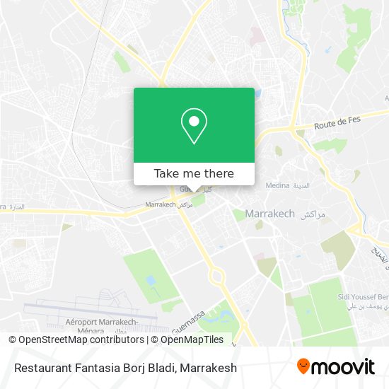 Restaurant Fantasia Borj Bladi map