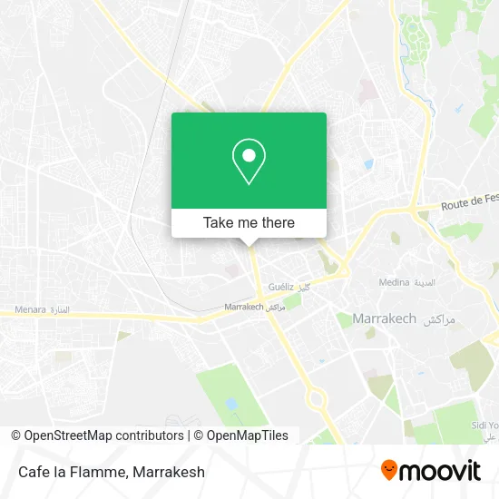 Cafe la Flamme map
