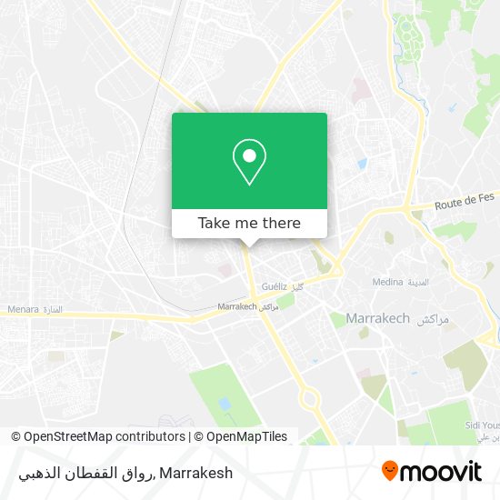 رواق القفطان الذهبي map