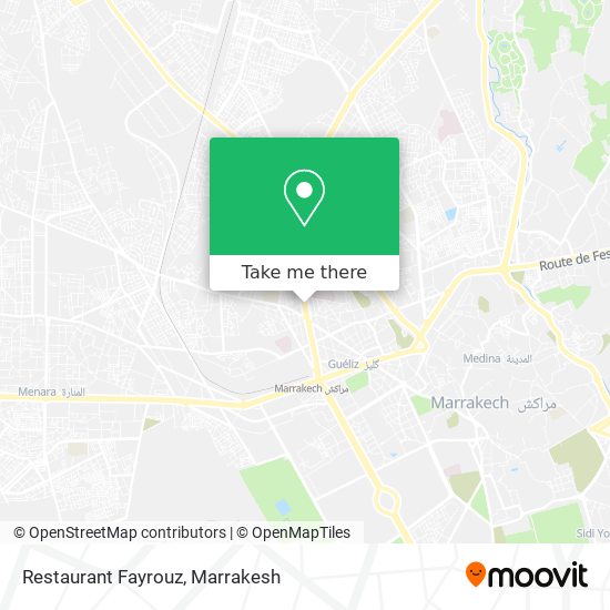 Restaurant Fayrouz map