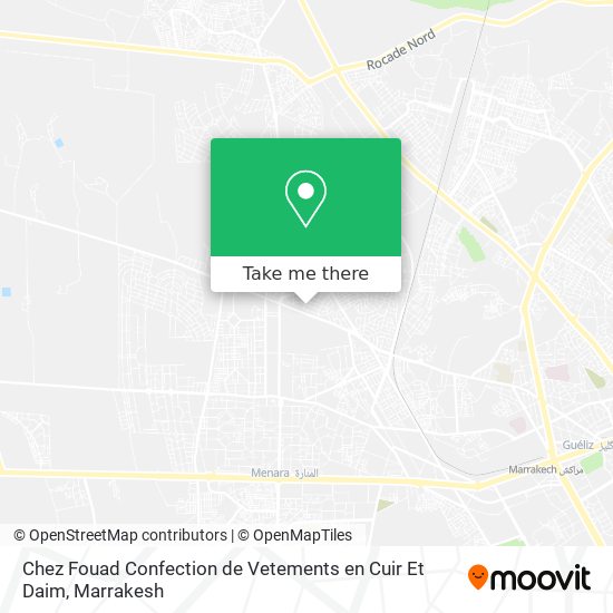 Chez Fouad Confection de Vetements en Cuir Et Daim map