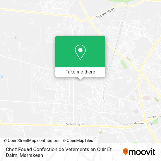Chez Fouad Confection de Vetements en Cuir Et Daim map