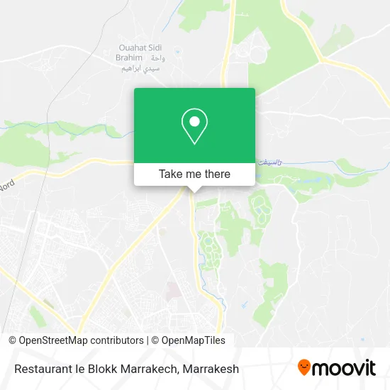 Restaurant le Blokk Marrakech plan
