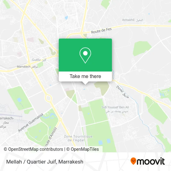 Mellah / Quartier Juif plan