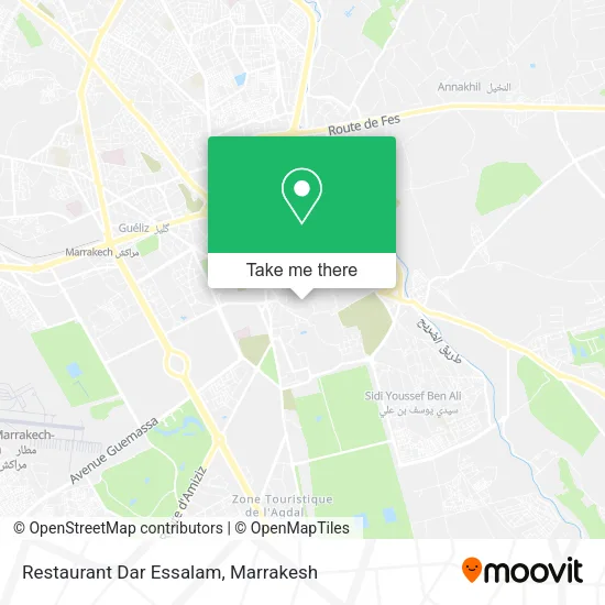 Restaurant Dar Essalam map