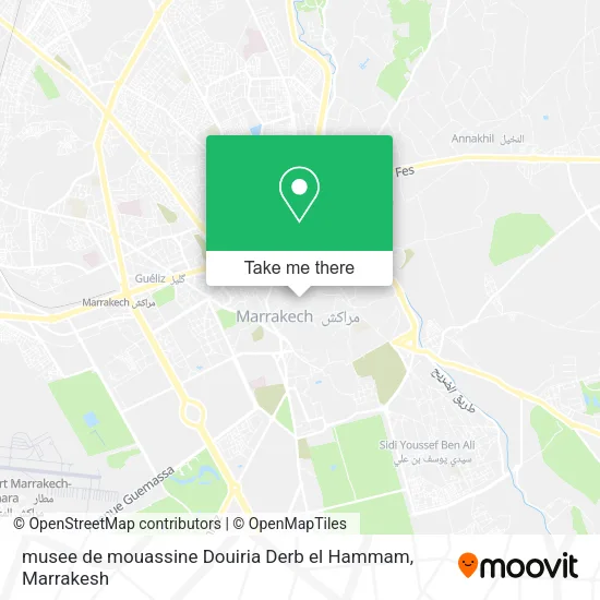 musee de mouassine Douiria Derb el Hammam map