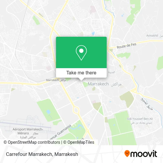 Carrefour Marrakech map