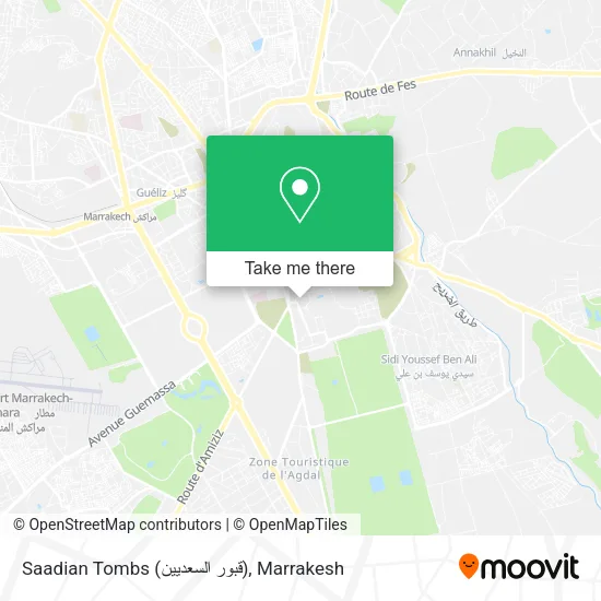 Saadian Tombs (قبور السعديين) map